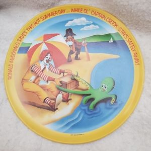 Ronald McDonald Vtg 1977 Melamine Beach Dinner Plate